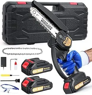Cordless Mini Chainsaw 6-INCH Electric Power Chainsaw