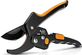 Ratchet Pruning Shears for Gardening Heavy Duty - Increases Cutting Power 3x - Perfect Ratchet Pruners for Weak Hands, Arthritis- 8 Anvil Garden Clippers - w/Extra Sharp Blade for Effortless Cutting
