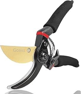 gonicc 8 Professional Premium Titanium Bypass Pruning Shears GPPS-1003 Hand Pruners Garden Clippers