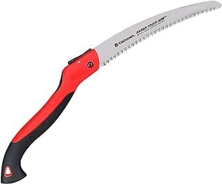 Corona Tools 10-Inch RazorTOOTH Folding Saw  Pruning Saw Designed for Single-Hand Use  Curved Blade Hand Saw  Cuts Branches Up to 6 in Diameter  RS 7265D