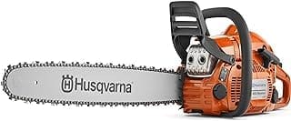 Husqvarna 450 Rancher Gas Chainsaw 502-cc 32-HP 2-Cycle X-Torq Engine 18 Inch Chainsaw with Automatic Oiler For Tree Pruning Yard Cleanups and Firewood Cutting