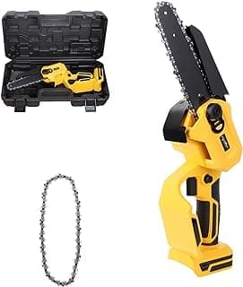 Mellif Cordless Power Chainsaw for Dewalt 20V Max Battery Battery NOT Included 6-Inch Hand-held Mini Pruning Saw with Brushless Motor  Replacement Chain for Wood Cutting  Tree Trimming  Camping