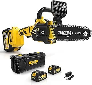 Mini Chainsaw 8 Inch with Battery Electric Cordless Compact